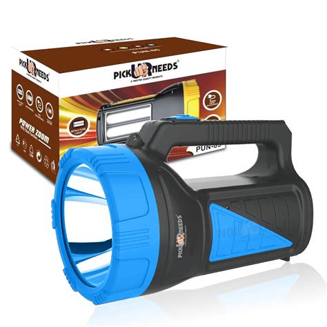 Pick Ur Needs Rechargeable Long Range Search Torch Light 50W with 2 ...