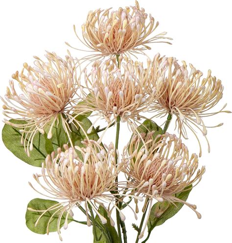 Hollyone 33" Pink Artificial Mums Flowers Sping Summer Chrysanthemum ...