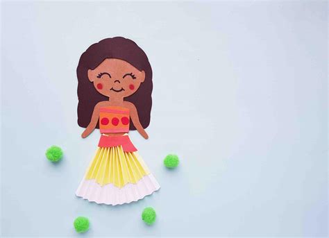 Free Disney Moana Craft: Moana Paper Doll - Worksheets Library