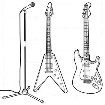 Image result for Rock Band Instruments Clip Art