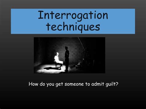 Image result for The 9 Step Interrogation Method