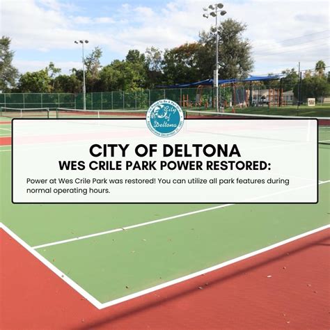 Santiago Avila, Jr. on LinkedIn: Power at Wes Crile Park was restored ...