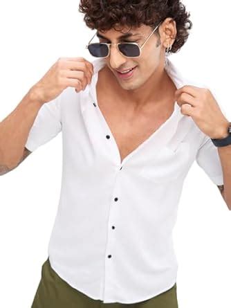 VASTRADO Vintage White Shirt : Amazon.in: Clothing & Accessories