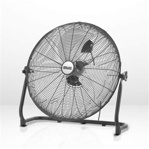20 Inch Industrial Floor Fan | Black - Arlec UK