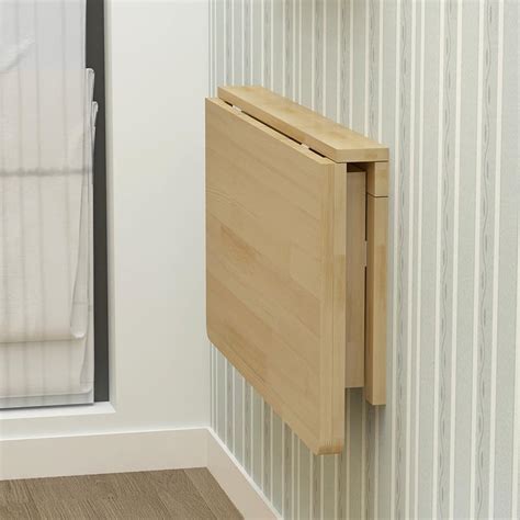 MMMELISEN MM MELISEN Solid Wood Wall-Mounted Folding Table in India | Ubuy