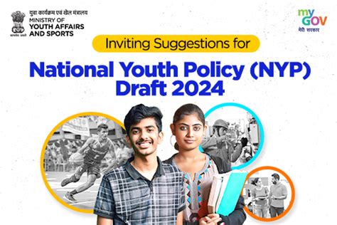 Inviting Suggestions for National Youth Policy (NYP) Draft 2024 | MyGov.in