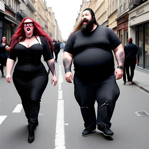 A 36-year-old man with long hair and a beard walks on the street ...