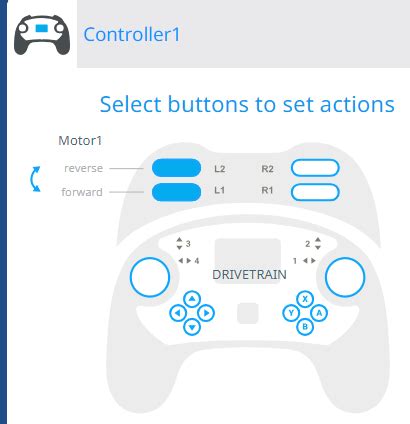Image result for Vexcode V5 Button to Start Motor Code
