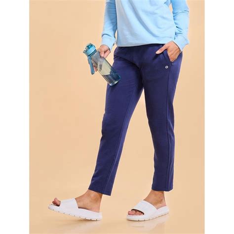 Buy Enamor Mid Rise Relax Pants Ankle Length Drawstring Slim Fit ...