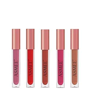 Buy ASMEE Liquid Lipstick Intense Colour Keep Lips Moisturised, Lasts ...