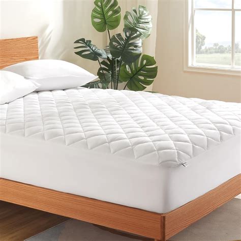 SLEEP ZONE SLEEP ZONE Mattress Cover Queen Size Bed, Quilted Fitted ...