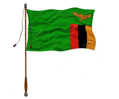 Premium Photo | National flag of zambia background with flag of zambia