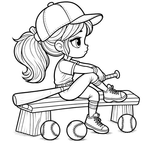 41 Softball Coloring Pages to Print: Enjoy the sport