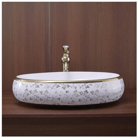 Toyo Wash Basin showroom Near me|Toyo 106 White & Rose Gold Wash Basin ...