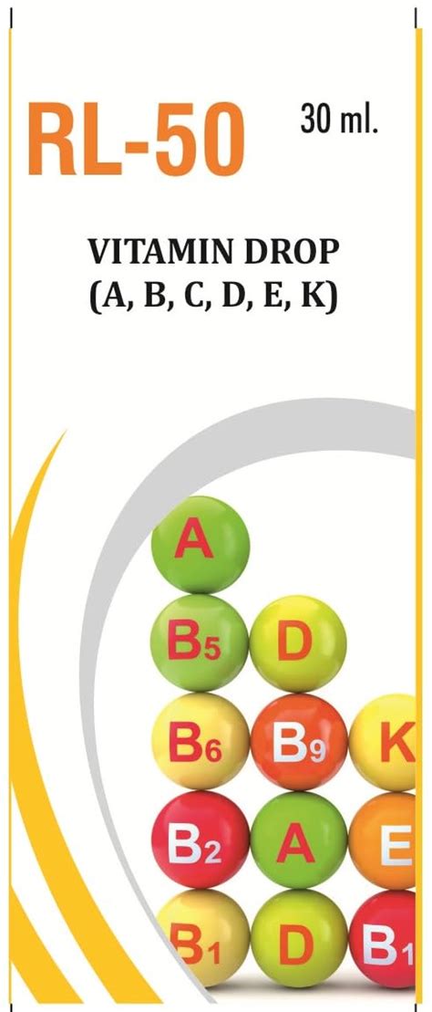Dr. Rajeev's RL-50 Homeopathic Medicine Drop For Vitamin A B C D E K ...