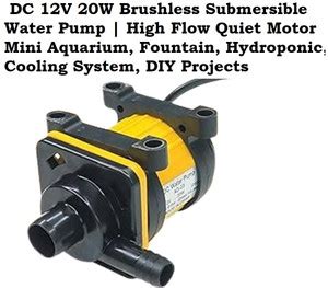 EASTRA PREMIUM QUALITY DC 12V 20W Brushless Submersible Water Pump ...