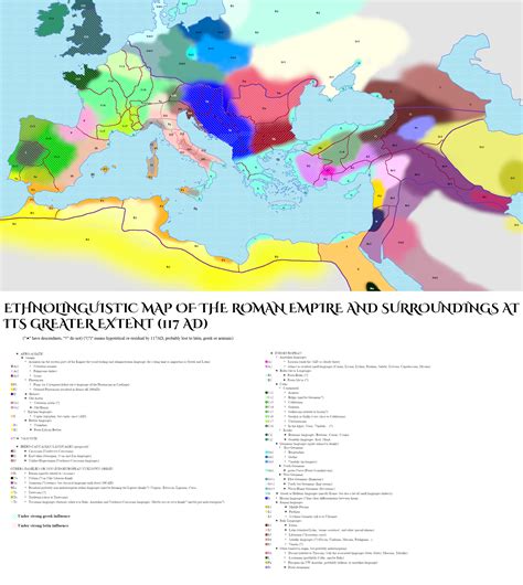 Languages of the Roman Empire with a Map