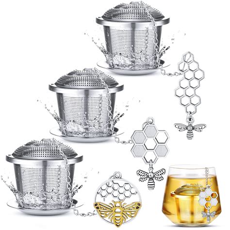 Amazon.com: Tea Infusers for Loose Tea 3 Sets Loose Leaf Tea Steeper ...