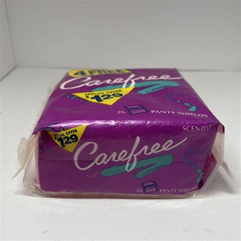 1991 Carefree Scented 26 Individually Wrapped Panty Shields Vintage ...