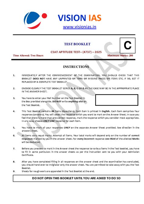 Csat2eng - OMPORTANT NOTES FOR ENGINEERING EXAM - 1 VISION IAS ...
