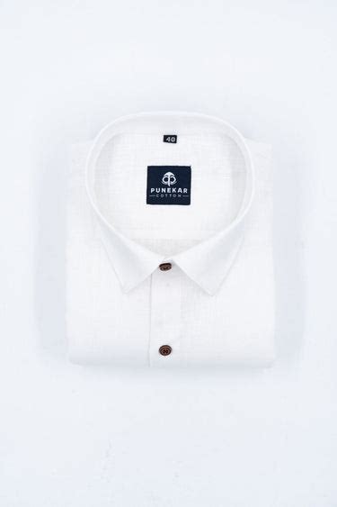 White Color Linen Formal Shirts For Men – Punekar Cotton