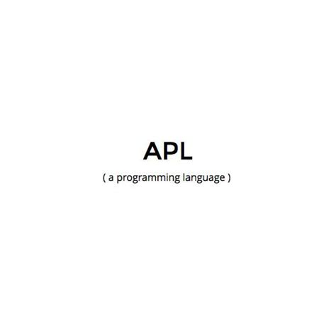 Image result for APL Programmer