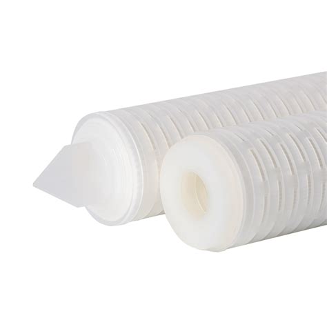 10-40 Inch Length Industrial PTFE Pleated Cartridge Filter 69mm Outer ...