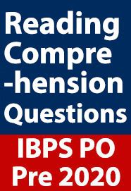 Reading Comprehension Questions for IBPS PO Prelims Exam