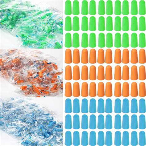 100 Pairs Foam Ear Plugs Noise Cancelling Earplugs Individually Wrapped ...