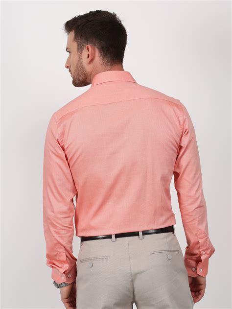 Buy Orange 100% Cotton Spread Collar Shirt for Men Online - Red Flame