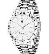 SWISSTYLE Leather Analog-Digital Black Dial Men's Watch-SS-GR804-BLK ...