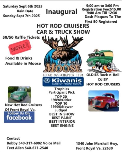 Hot Rod Cruisers/Front Royal Moose Car Show, Front Royal Moose Lodge, 6 ...