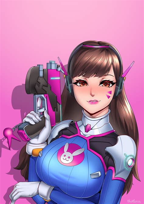D. Va by treArtz on DeviantArt