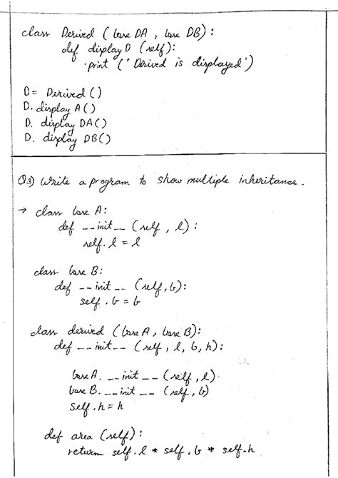 A7 18359 309 data - class Derived ( lose DA, lose DB) : def display D ...