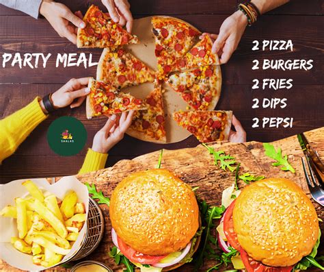 Pizza Burger Party Meal 🍔🍕 – Saalas