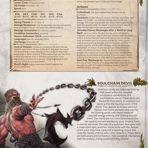 D&D 5e Monster: Soulchain Devils - Fiends That Capture Souls [Echoes o ...