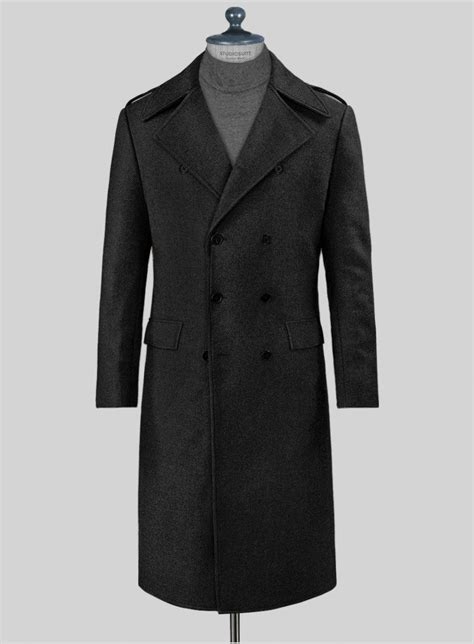 Highlander Black Tweed GQ Overcoat – StudioSuits