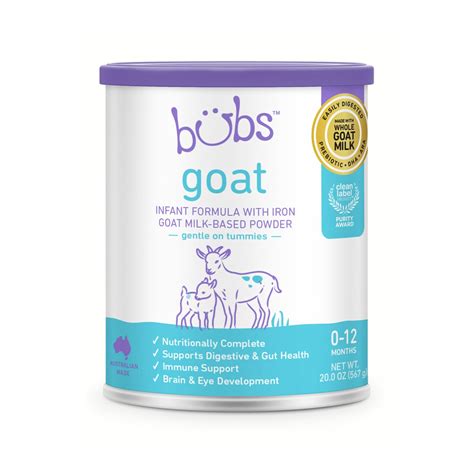 Bubs Whole Goat Milk Formula With Iron Goat Milk Based | Desertcart INDIA