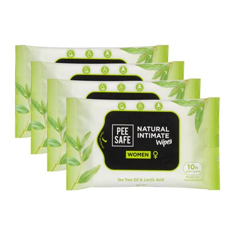 Peesafe Natural Intimate Wipes - 10 Count (Pack of 4) : Amazon.in ...