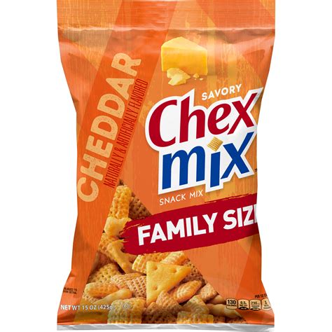 Chex Mix Cheddar Savory Snack Mix, 15 oz - Walmart.com - Walmart.com