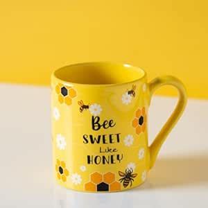 Buy Clay Craft Fine Ceramic Pebble Series Coffee Mug 350ml Yellow – Bee ...