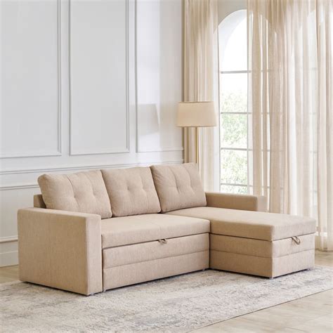 Buy Helios Woodland Fabric 2-Seater Storage Sofa Bed with ...