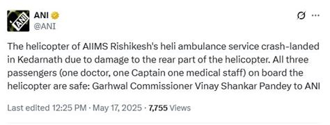 AIIMS Rishikesh heli ambulance crash-lands in Kedarnath due to ...