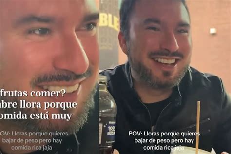 Hombre llora porque quiere bajar de peso, pero dice que hay comida ...