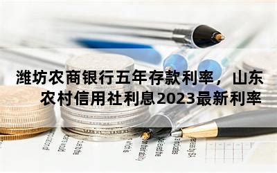 潍坊农商银行五年存款利率，山东农村信用社利息2023最新利率-随便找财经网