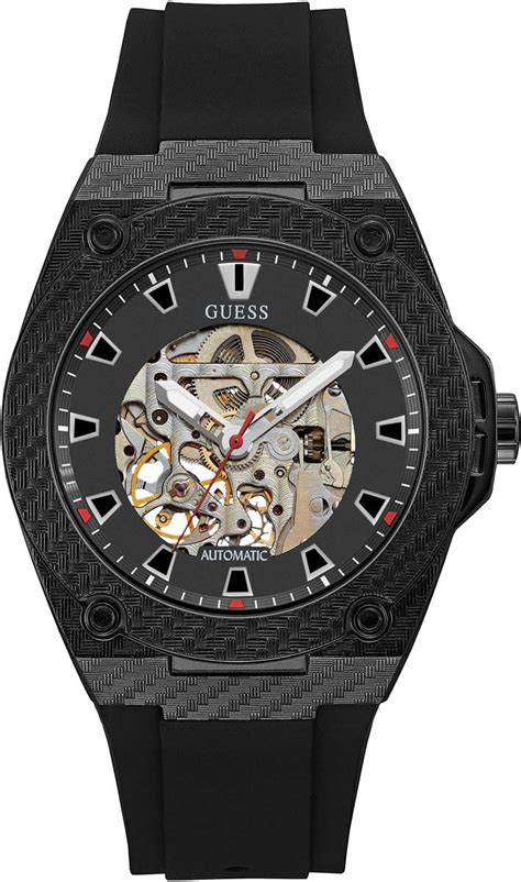 GUESS Men Black Watch - W1247G1 : Amazon.in: Fashion
