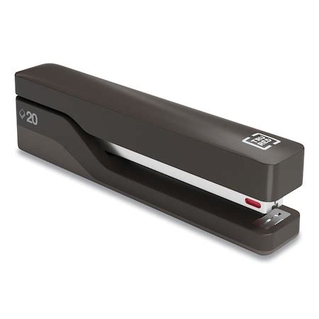 Tru Red Desktop Plastic Full Strip Stapler, 20Sheet Capacity, Black ...