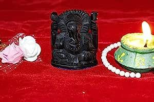 Buy NRSON® Handmade Karungali Kattai Lord Ganesha Statue | Natural ...