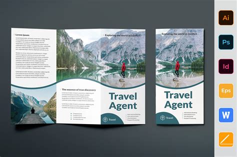 Free travelling trifold brochure template on Behance