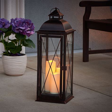 Salerno 27" H Triple LED Candle Lantern | Lanterns decor, Floor ...